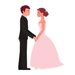 Bride and groom