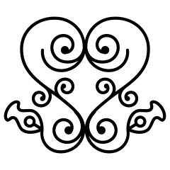 Black ornament 6